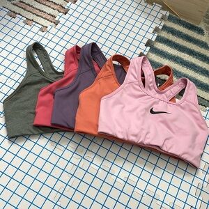Set of 5 Nike Sports bras